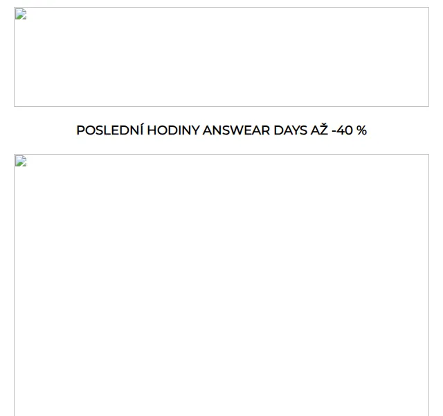 ANSWEAR: ANSWEAR DAYS AŽ -40 % – červen 2026 | Nuslet.cz