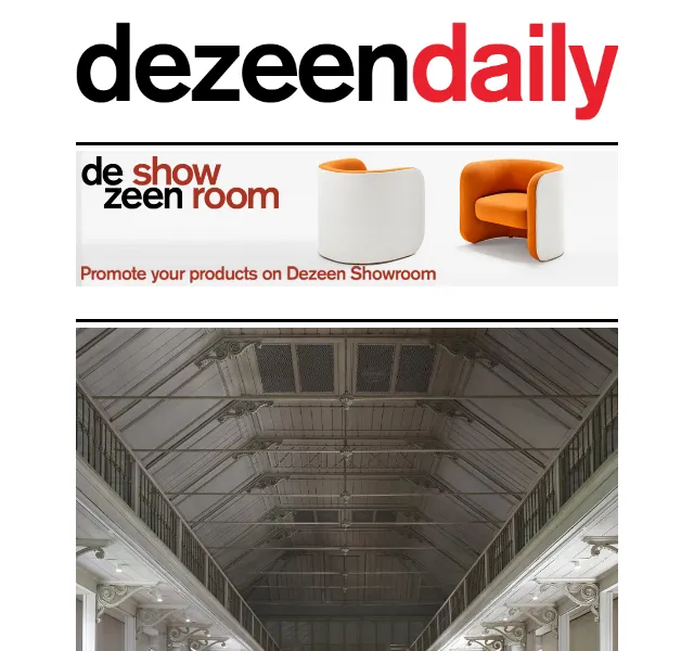 Dezeen Daily: Architektura a design – červen 2026 | Nuslet.cz