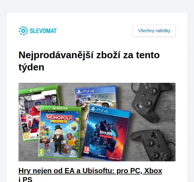 Slevomat: Hry od EA a Ubisoftu za 29 Kč – červen 2026 | Nuslet.cz