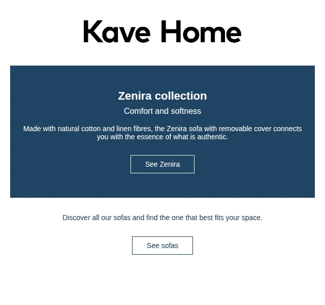 Kave Home Sale: Zenira pohovka v nové kolekci – červenec 2026 | Nuslet.cz