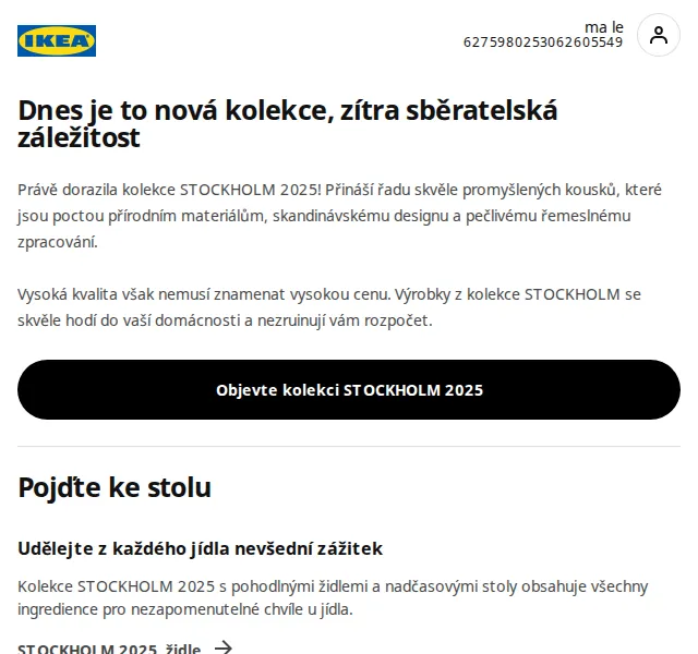 Ikea: Kolekce STOCKHOLM 2025 – červenec 2026 | Nuslet.cz