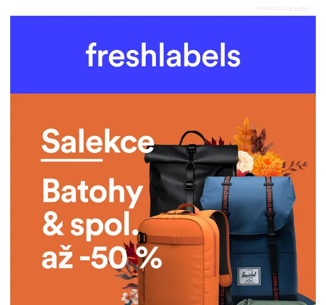 Freshlabels: Slevy až 50 % na batohy a sluneční brýle – červen 2026 | Nuslet.cz