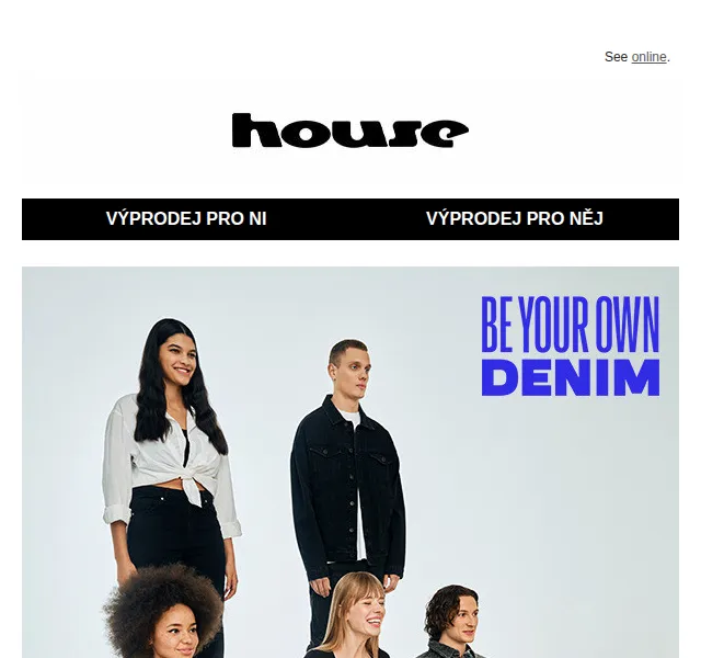HOUSE: Denim výprodej – červen 2026 | Nuslet.cz