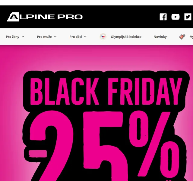 ALPINE PRO: 25% slevy na vše nezlevněné – červen 2026 | Nuslet.cz