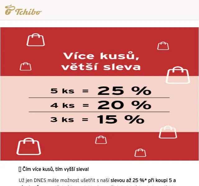 Tchibo: sleva až 25 % na módu a bydlení – červenec 2026 | Nuslet.cz