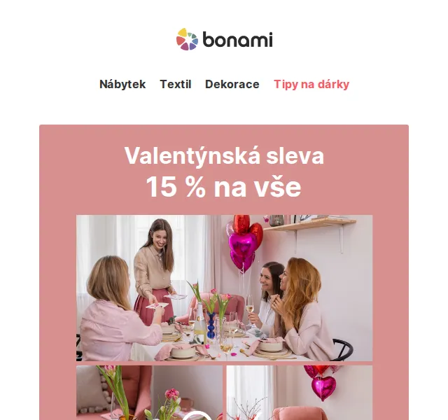 Bonami: Sleva 15 % na vše – únor 2026 | Nuslet.cz