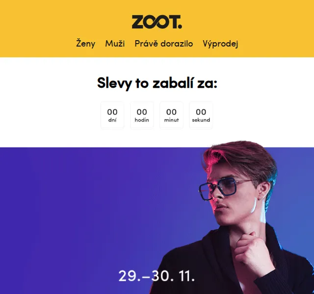 ZOOT: Až 80% slevy + extra 30% s kódem CYBERVYBER – červen 2026 | Nuslet.cz