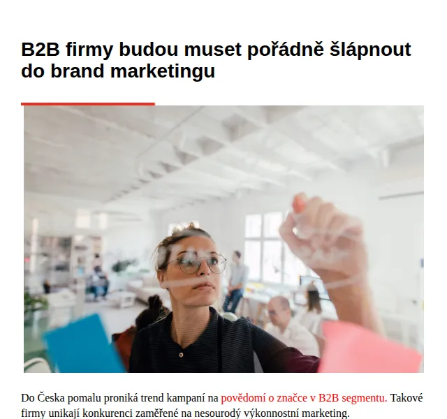 Marketing & Media: B2B brand marketing, Behavio pre-testy – červen 2026 | Nuslet.cz