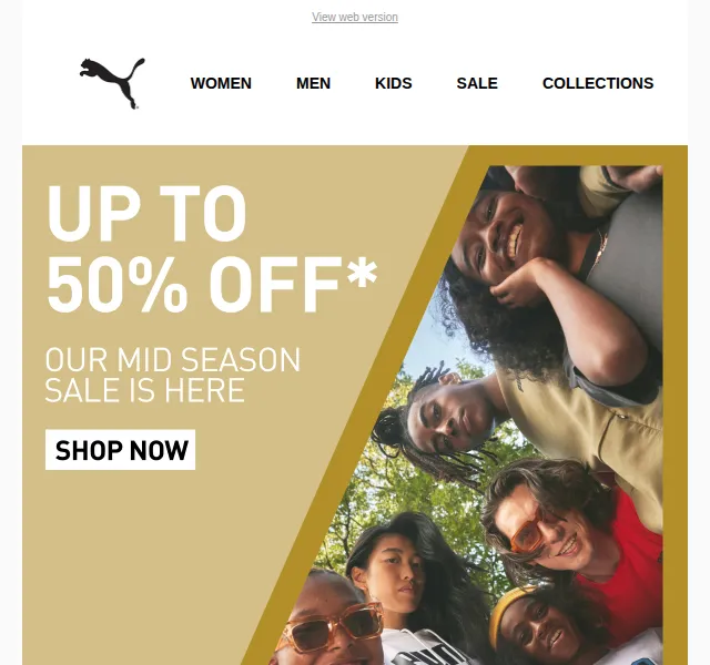 PUMA: Mid Season Sale až 50% sleva – červen 2026 | Nuslet.cz