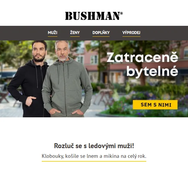 BUSHMAN: Nová kolekce košil, klobouků a mikina Aidan – červen 2026 | Nuslet.cz