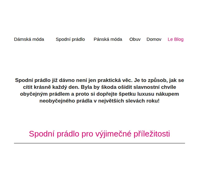 Blancheporte: až -70 % na luxusní prádlo – červenec 2026 | Nuslet.cz