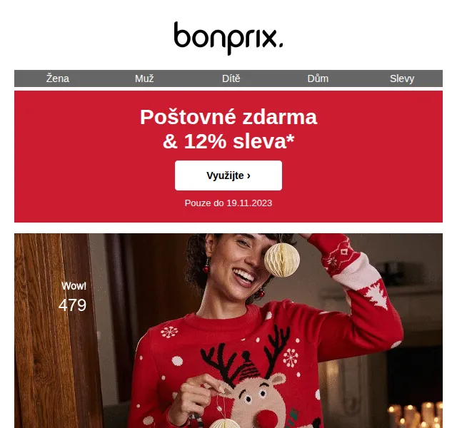 bonprix: 12% sleva a poštovné zdarma – červenec 2026 | Nuslet.cz