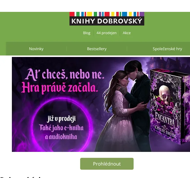 KnihyDobrovsky.cz: Nové knihy se slevou až 26 % – květen 2026