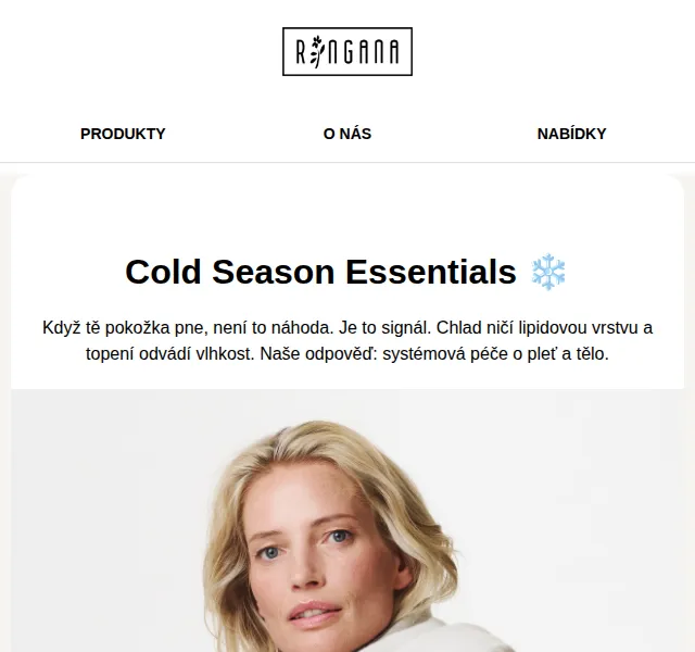 RINGANA: Cold Season Essentials – sleva 10 % na FRESH cream rich | červenec 2026 | Nuslet.cz