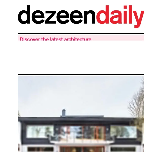 Dezeen Daily: Aktuality z architektury a designu – červenec 2026 | Nuslet.cz