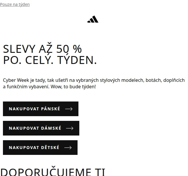 adidas: SLEVY AŽ 50% – červenec 2026 | Nuslet.cz