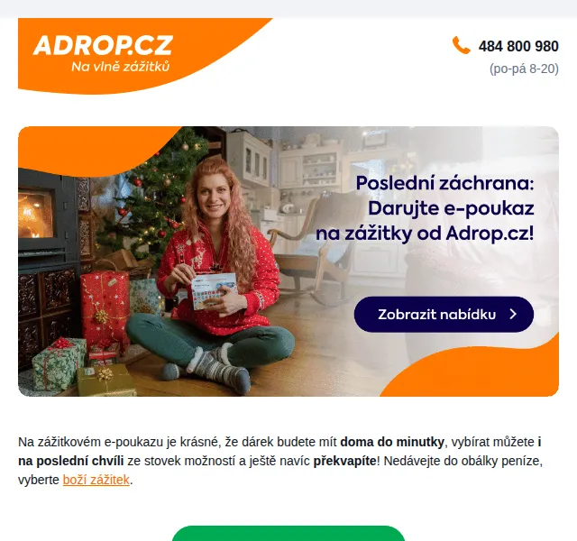 Adrop: Zážitkové dárky na poslední chvíli – červenec 2026 | Nuslet.cz