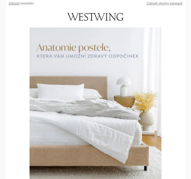 Westwing: Slabikář dobrého spánku – nová kolekce červen 2026 | Nuslet.cz