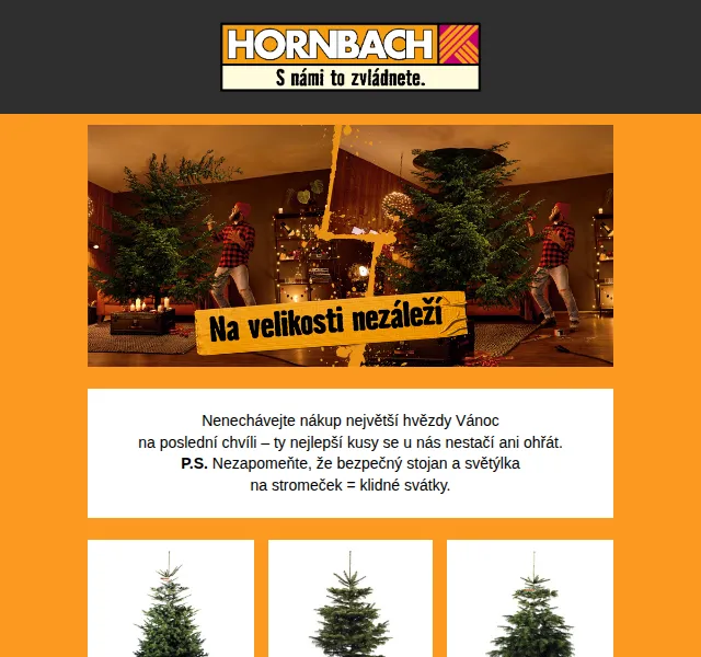 HORNBACH: Vánoční stromky a dekorace od 699 Kč – červenec 2026 | Nuslet.cz