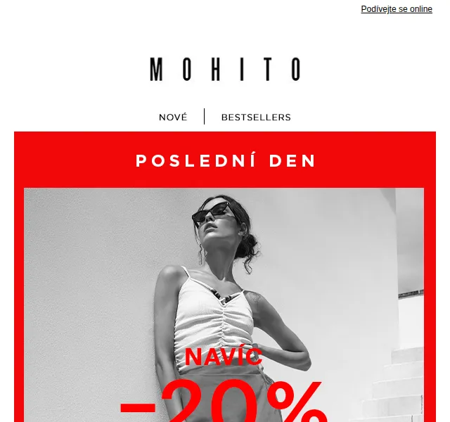 MOHITO: POSLEDNÍ DEN výprodeje -20 % – červen 2026 | Nuslet.cz