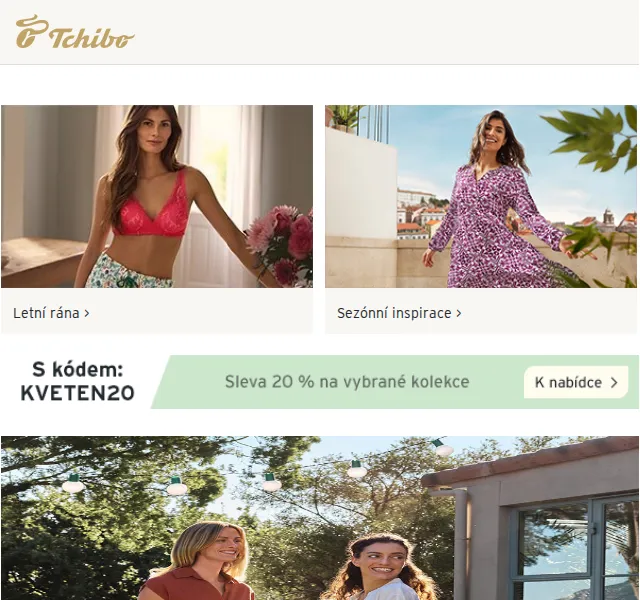 Tchibo: Letní kolekce -20 % – květen 2026 | Nuslet.cz