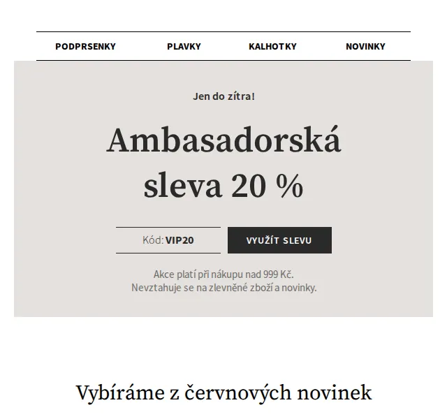 Astratex.cz: 20% sleva na prádlo a plavky – červen 2026 | Nuslet.cz