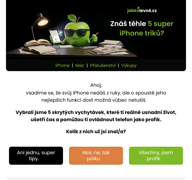 JabkoLevně: iPhone sleva až -68 % – červen 2026 | Nuslet.cz