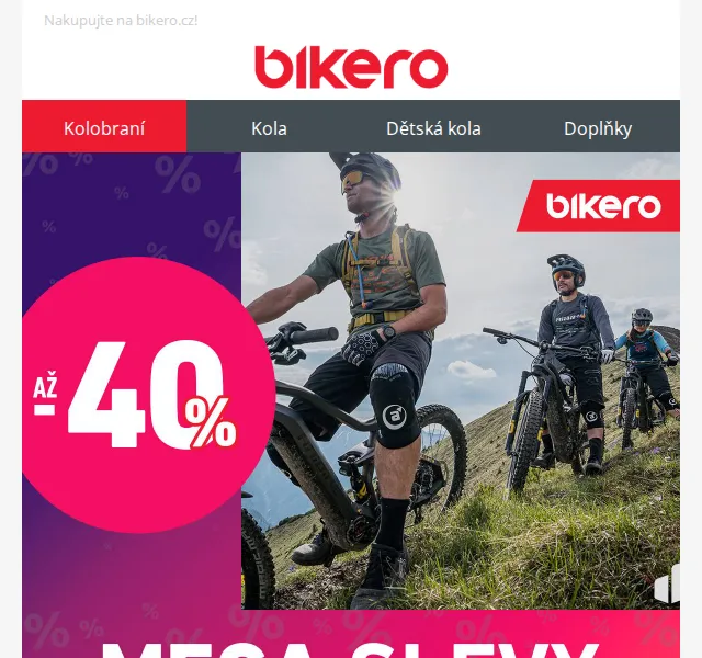czbikero: MEGA slevy až 40 % na kola a doplňky – červen 2026 | Nuslet.cz