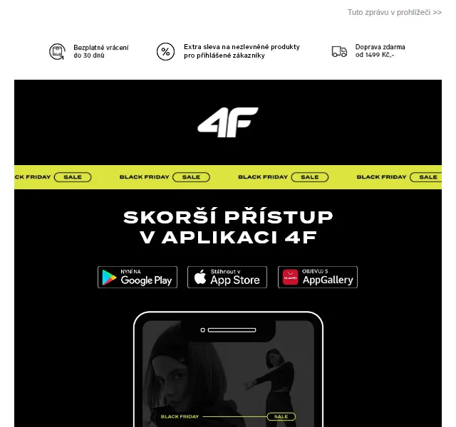 4Fstore: sleva 40 % v aplikaci – listopad 2023 | Nuslet.cz