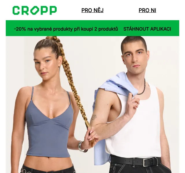 Cropp: -20 % na vybrané produkty – květen 2026 | Nuslet.cz