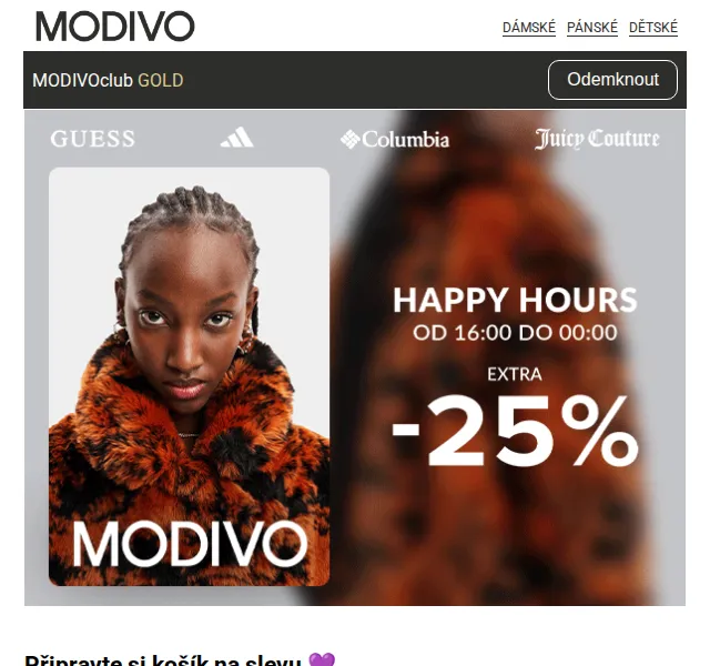 Modivo: Extra sleva až 25 % – červenec 2026 | Nuslet.cz