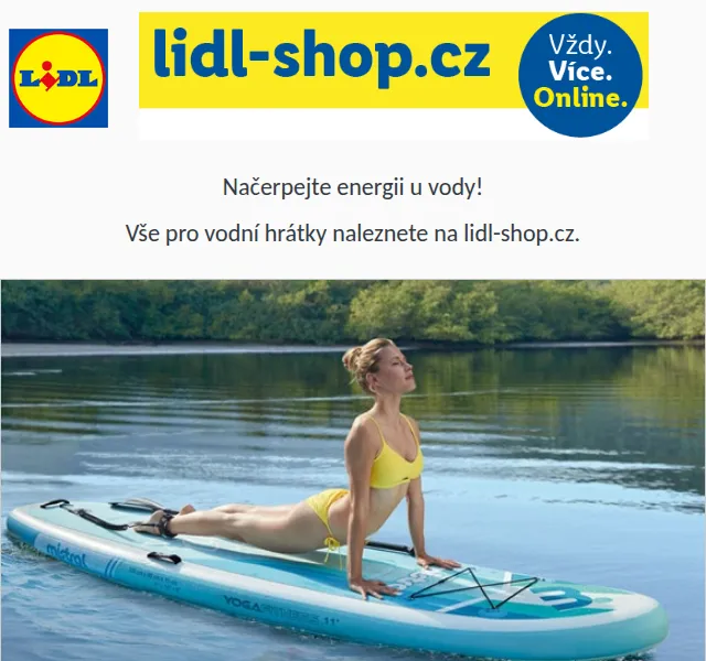 Lidl: Paddleboardy Mistral od 7 999 Kč – červen 2026 | Nuslet.cz
