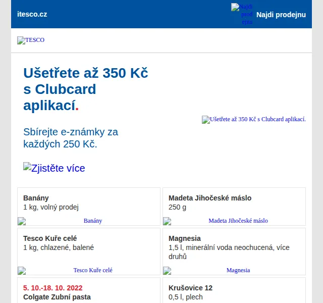 Tesco: Sbírejte e-známky a ušetřete až 350 Kč – červen 2026 | Nuslet.cz
