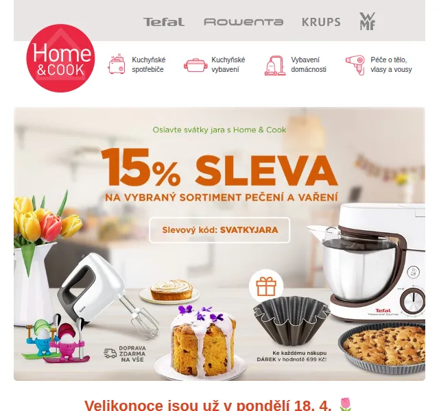 Home & Cook: 15% sleva na pečení a vaření + dárek – červen 2026 | Nuslet.cz