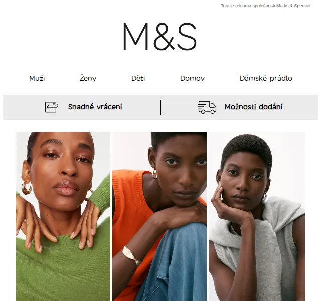Marks and Spencer: Nový kašmír – červenec 2026 | Nuslet.cz