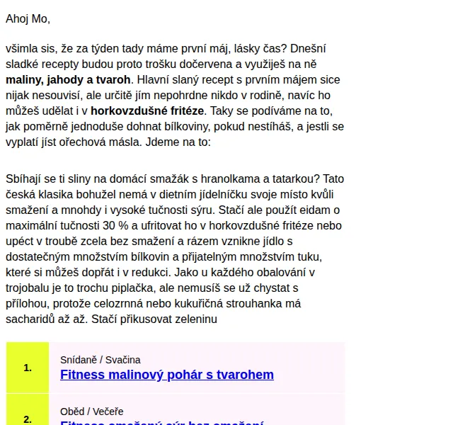BAJOLA ✌ Fit bez diet: Fitness recepty a tipy na bílkoviny – červenec 2026 | Nuslet.cz