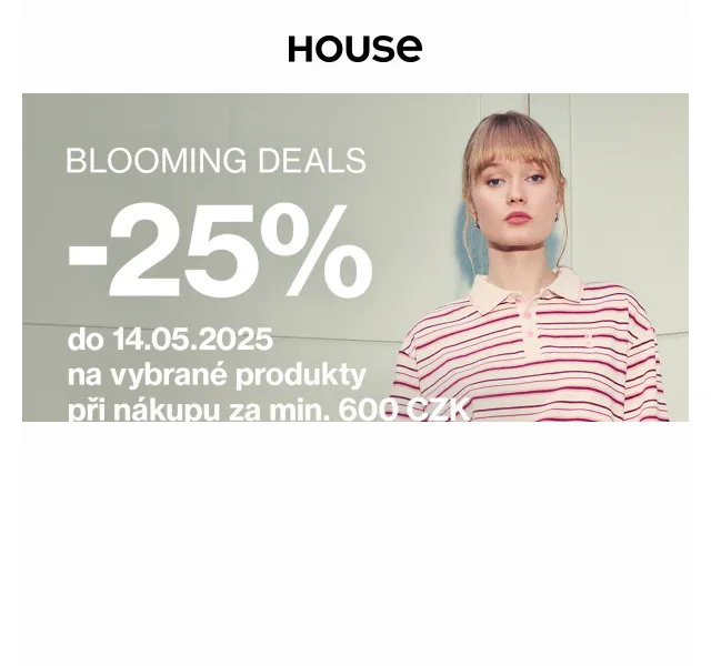 HOUSE: sleva 25% na vybrané produkty – červenec 2026 | Nuslet.cz