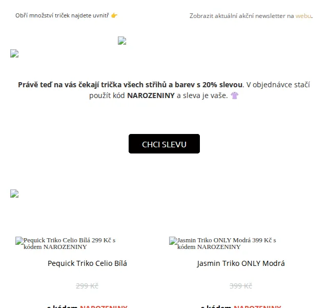 UrbanStore: −20 % na trička – červen 2026 | Nuslet.cz