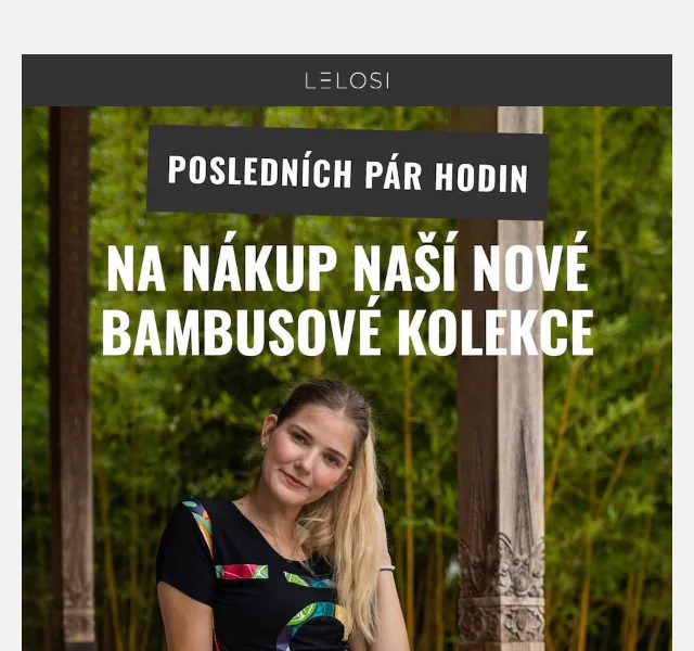 LELOSI: Bambusová kolekce se slevou 20 % – červen 2026 | Nuslet.cz