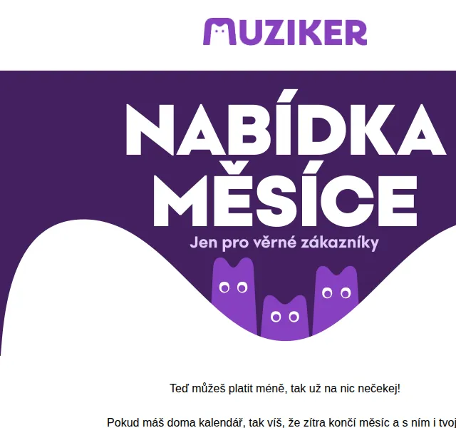 Muziker: Nevyužitá sleva – červen 2026 | Nuslet.cz