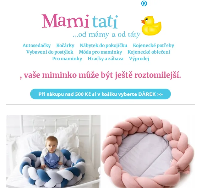 Mamitati.cz: Baby Nellys hnízdečko 1229 Kč – červenec 2026 | Nuslet.cz