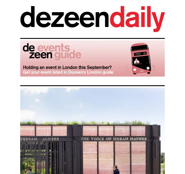 Dezeen Daily: Nejnovější architektura a design – Červen 2026 | Nuslet.cz