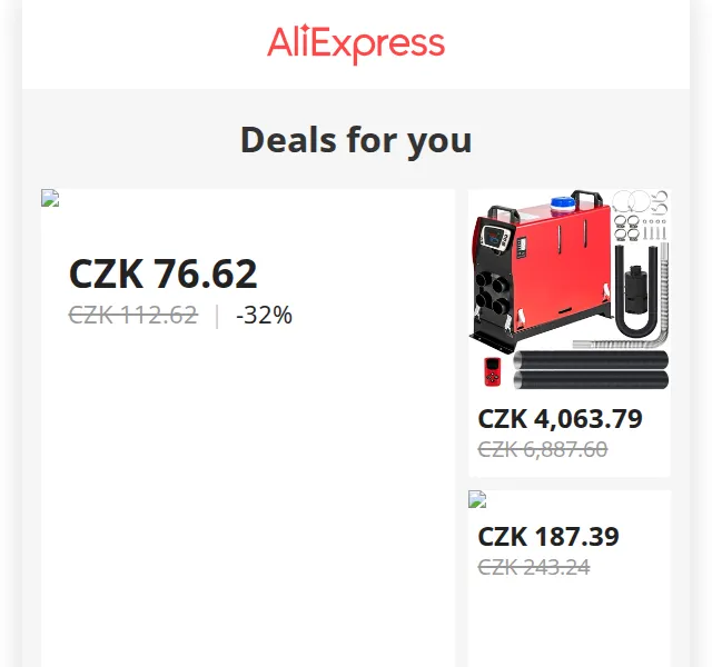 AliExpress: Auto & moto doplňky od 13 Kč – červen 2026 | Nuslet.cz