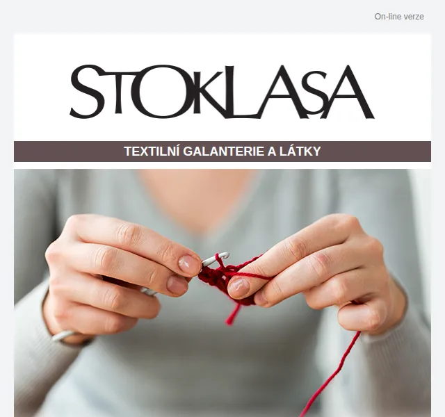 Stoklasa: Výprodej háčků a přízí – sleva až 70 % – červen 2026 | Nuslet.cz