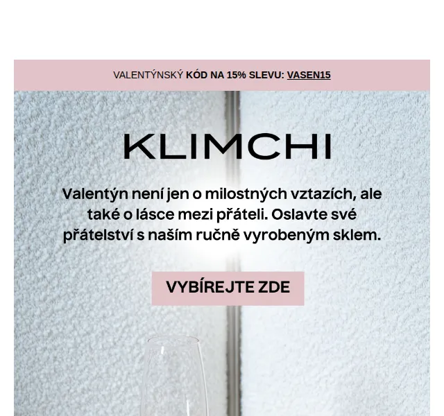KLIMCHI: Valentýnská sleva 15 % – červenec 2026 | Nuslet.cz