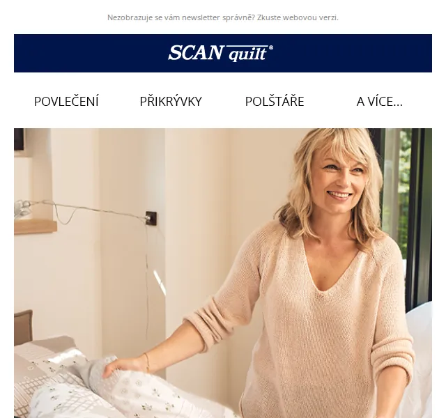 Lucie T. | SCANquilt.cz: povlečení a dekorace na chalupu – červenec 2026 | Nuslet.cz
