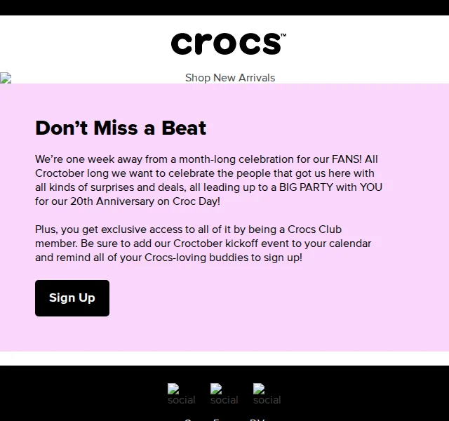 Crocs: Croctober oslavy – říjen 2026 | Nuslet.cz