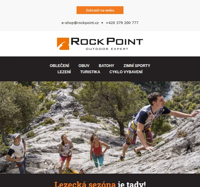 Rock Point: Lezecké vybavení Rafiki, Salewa, Ortovox, Ocun – červenec 2026 | Nuslet.cz