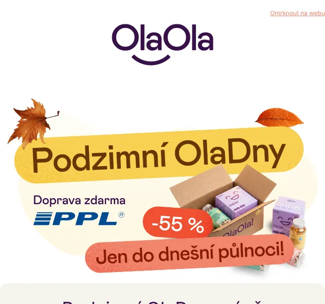 OlaOla: Vitamíny a suplementy se slevou až 55 % – září 2026