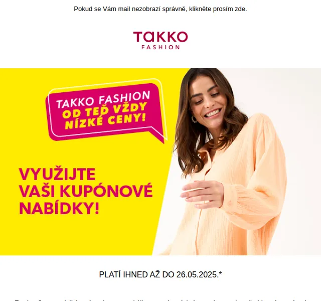 Takko Fashion: Sleva až 20 % na letní módu – červenec 2026 | Nuslet.cz